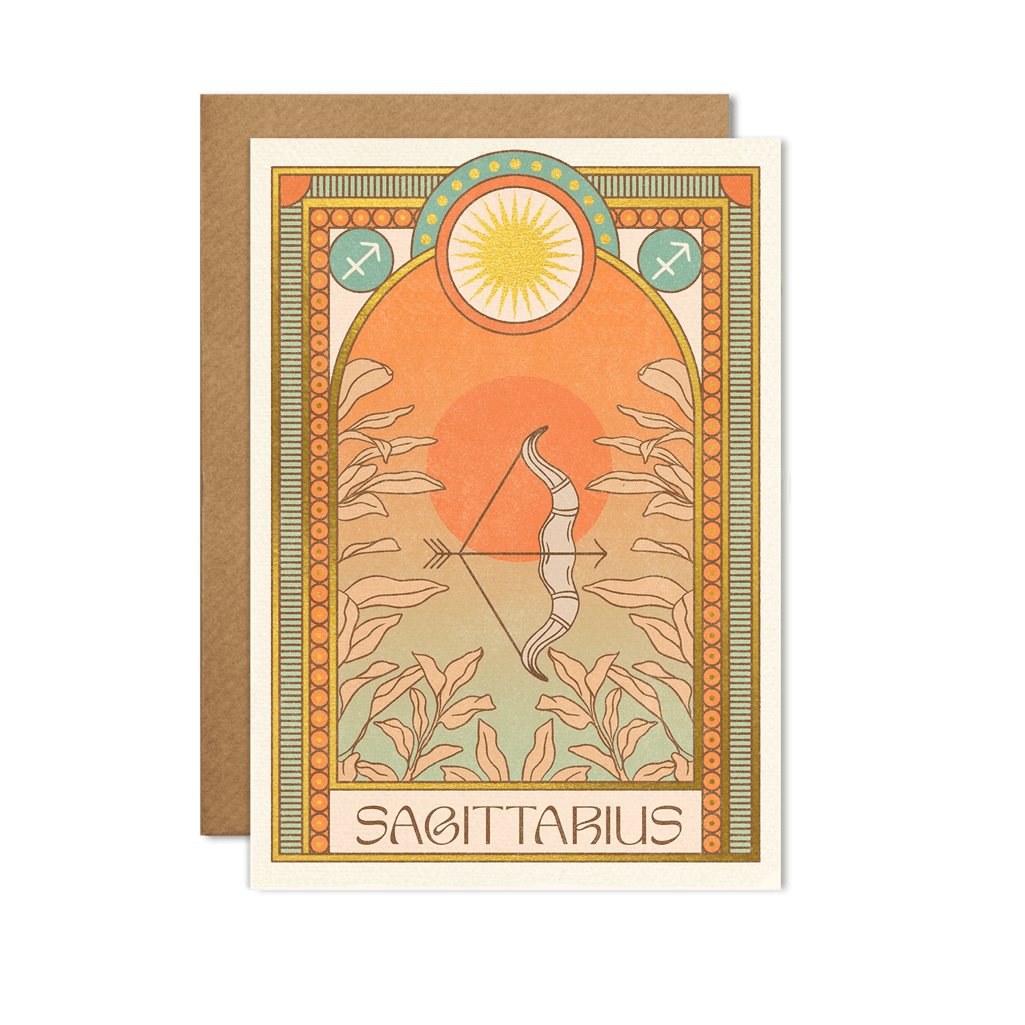 Sagittarius Zodiac Card