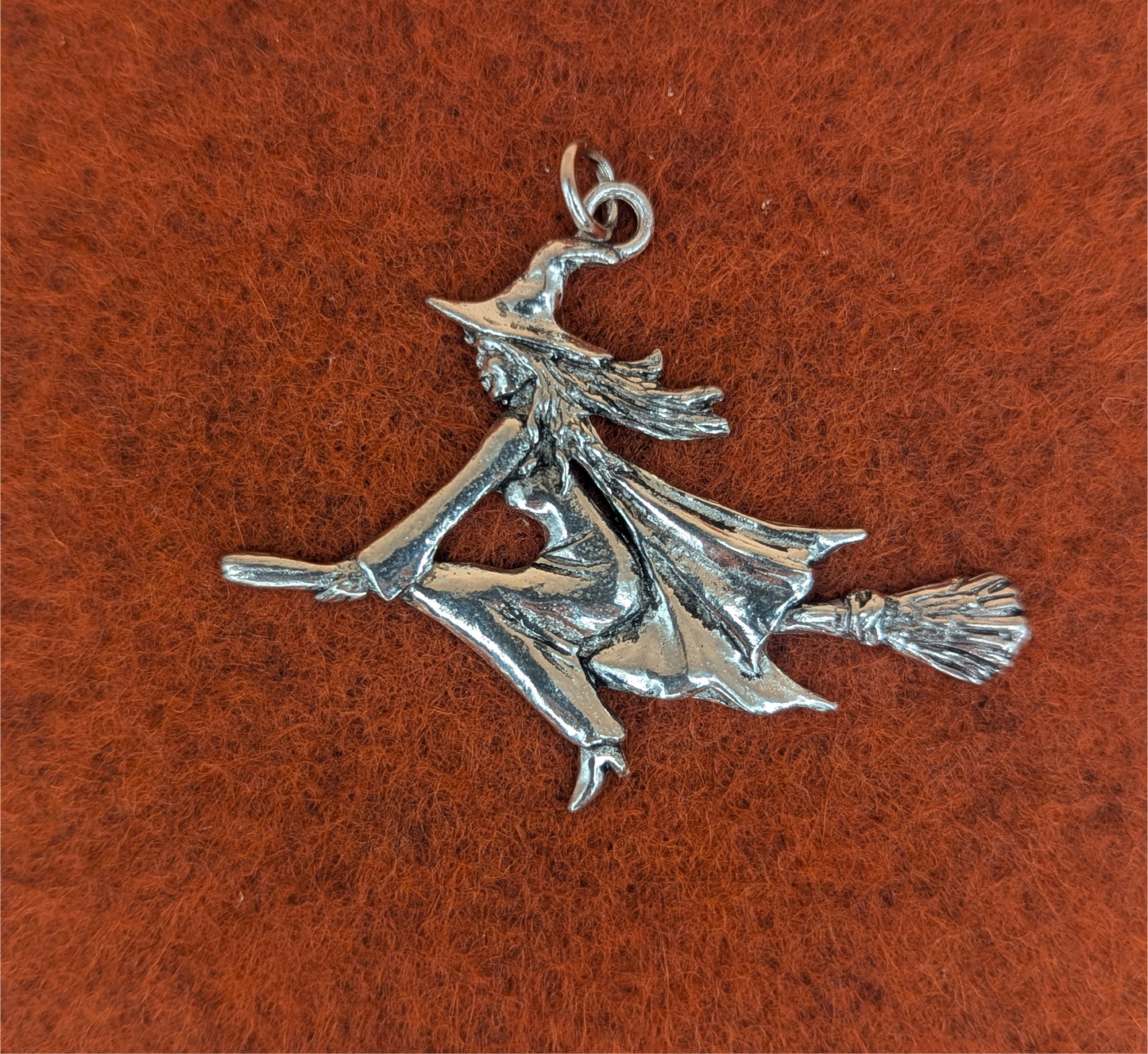 Pewter Witch Charm