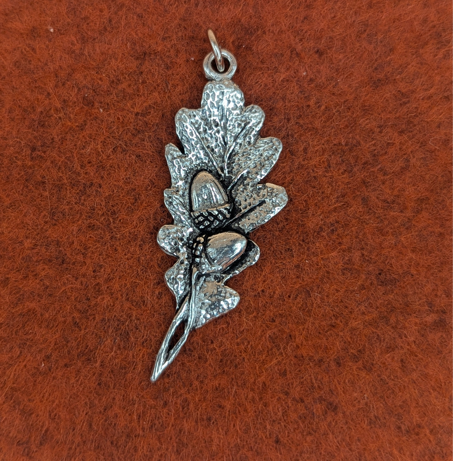 Pewter Oak Leaf Charm