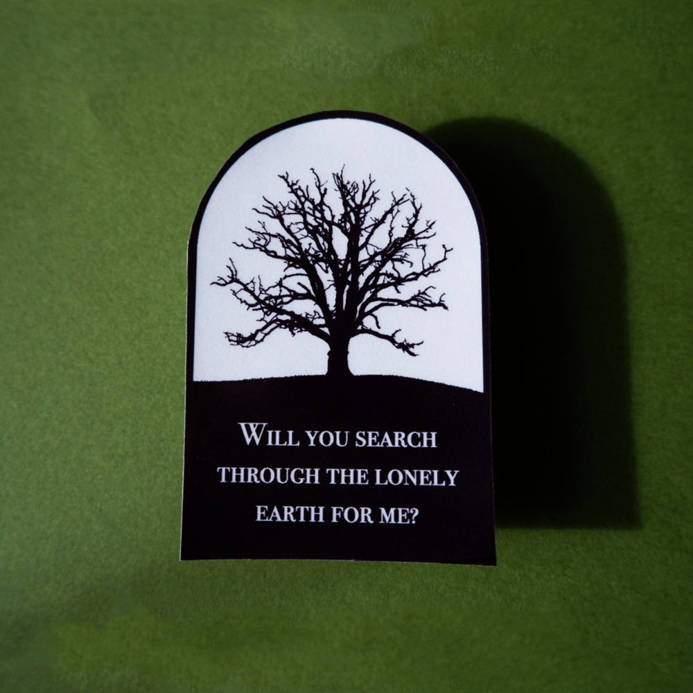 Lonely Earth Transparent Sticker by Lione & Sheikh
