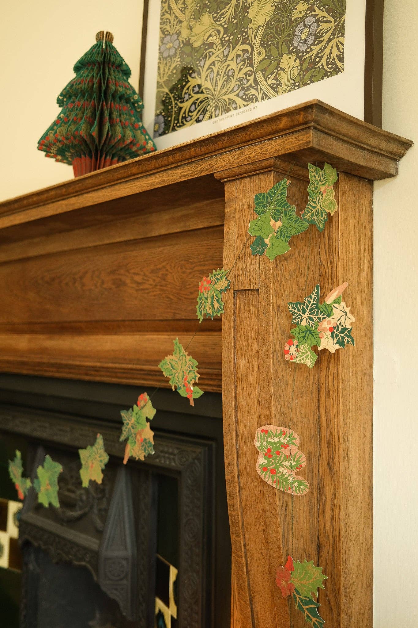 Holly and Ivy Sewn Garland