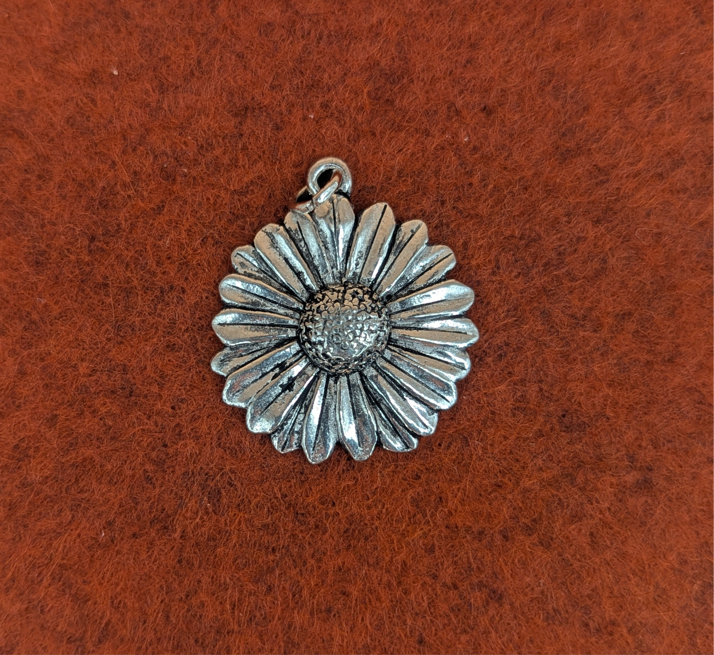 Pewter Daisy Charm