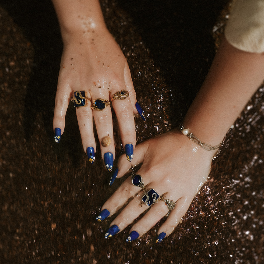 Kraken’s Embrace Blue Stone Ring