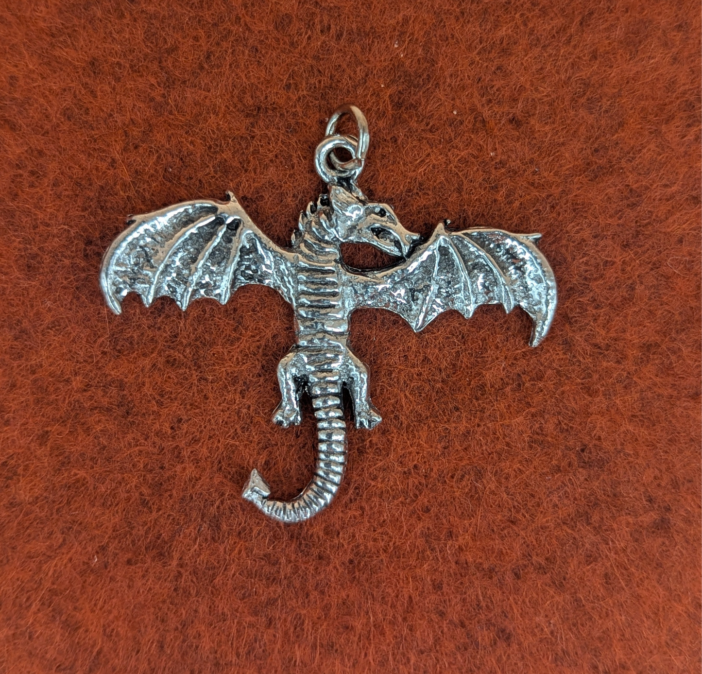 Pewter Dragon Charm