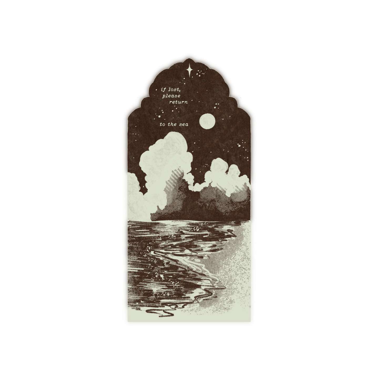 Return to the Sea Glossy Sticker by Lione & Sheikh