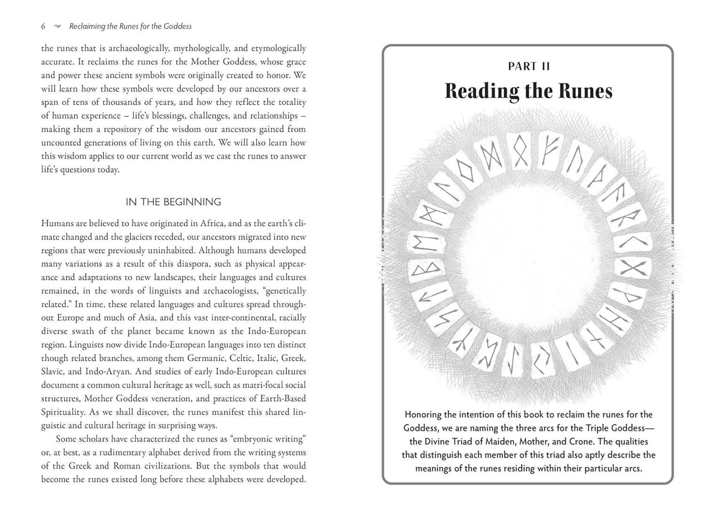 Goddess Casts the Runes by Anu Dudley