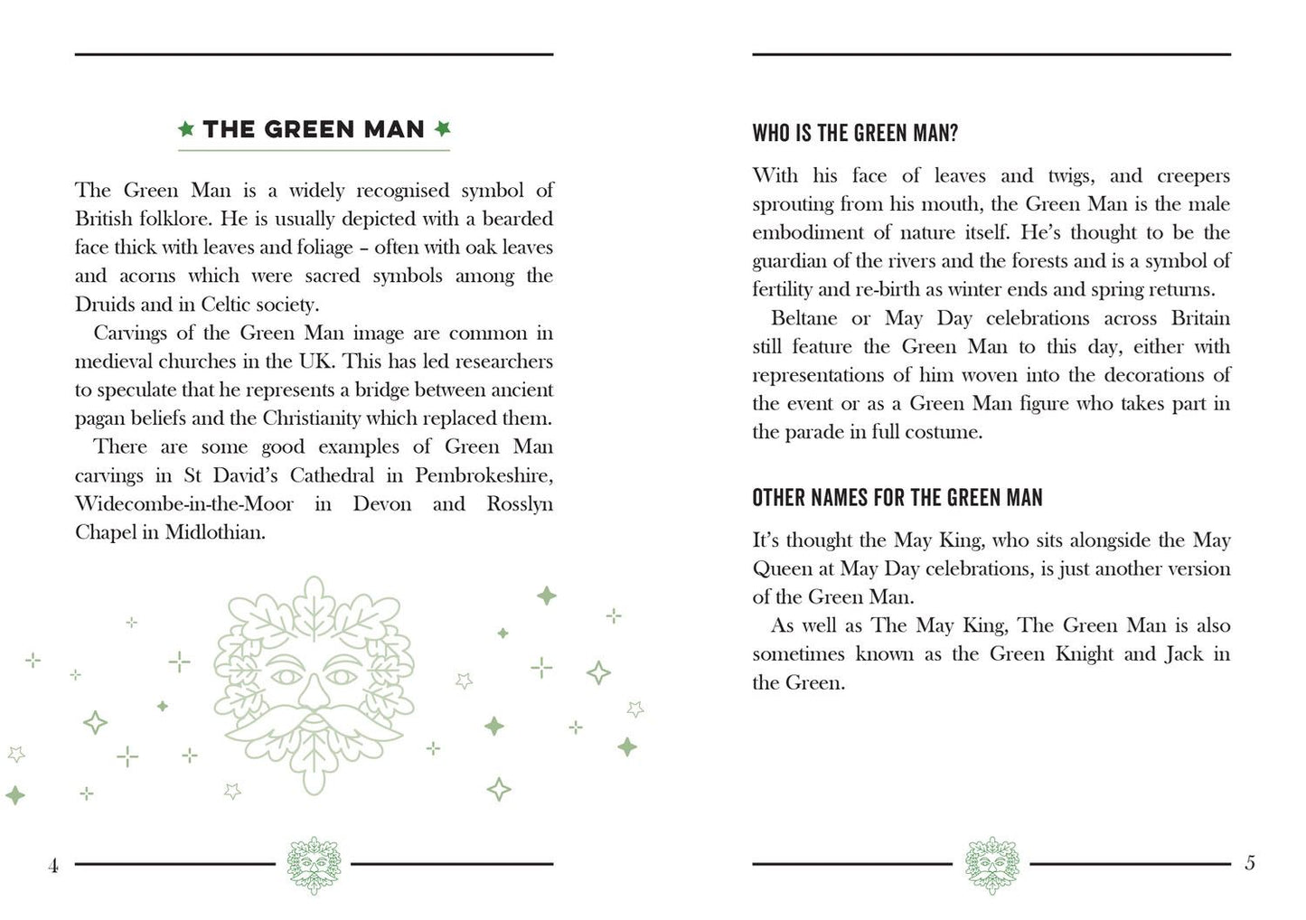 Little Book of Folklore, Myth legends UK & Ireland by Kitty Greenbrown