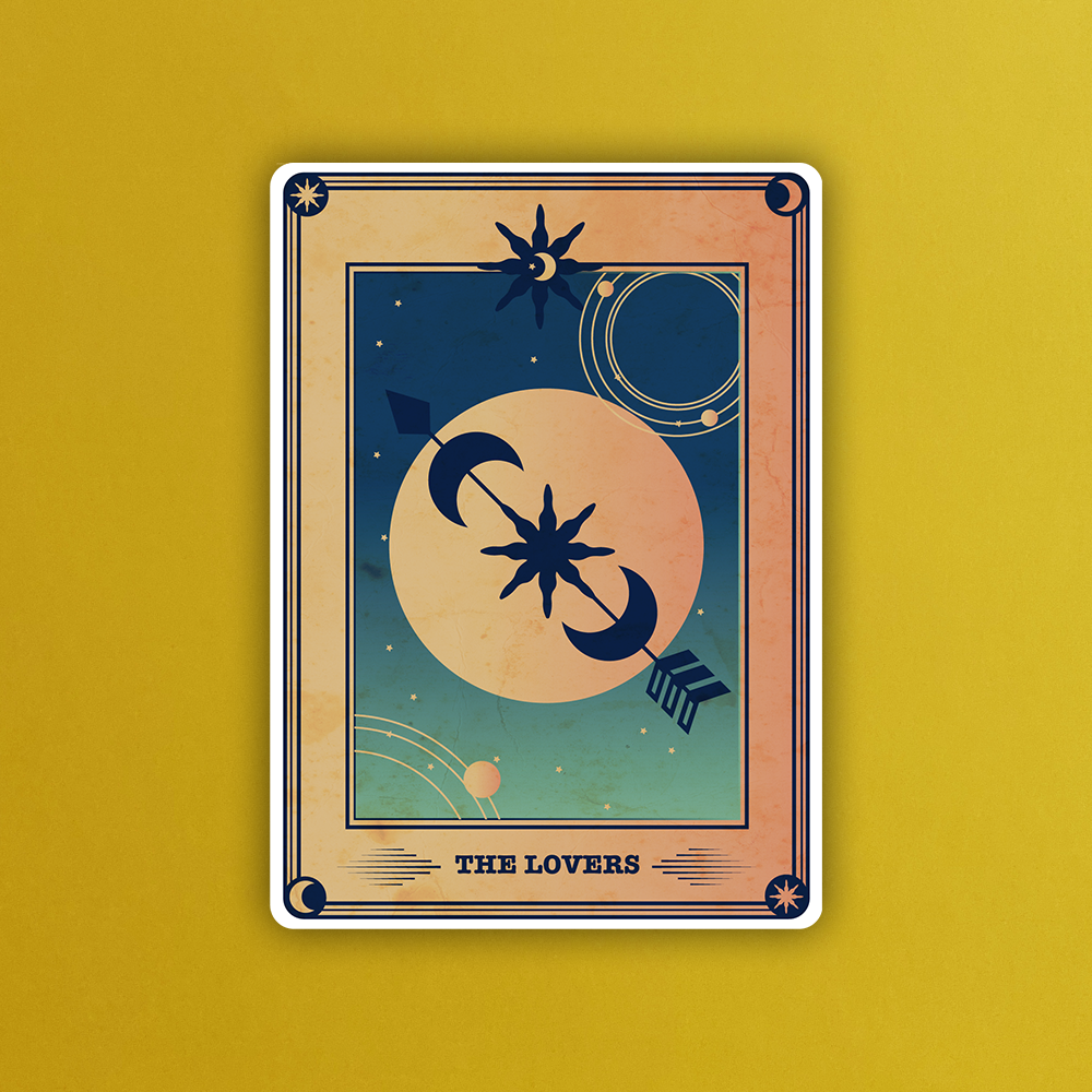 The Lovers Sticker by Lione & Sheikh