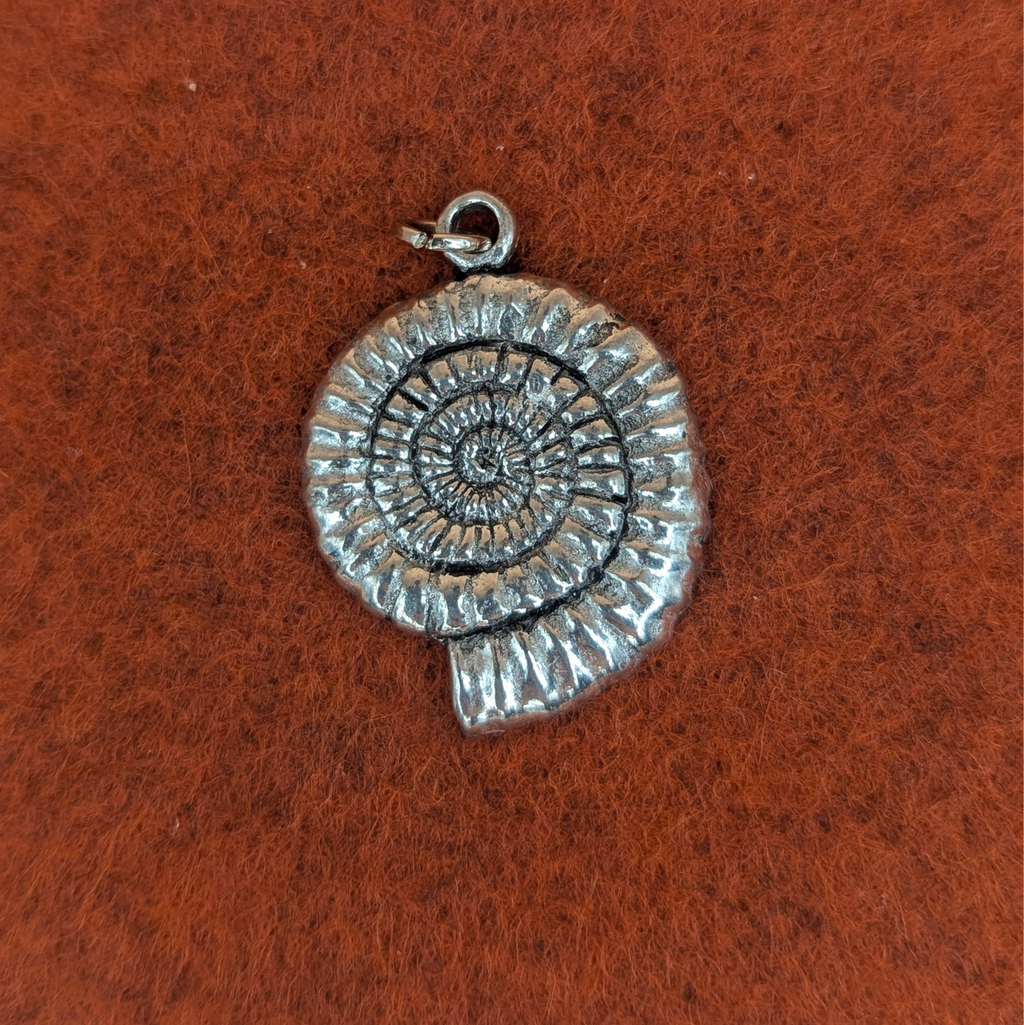 Pewter Ammonite Charm