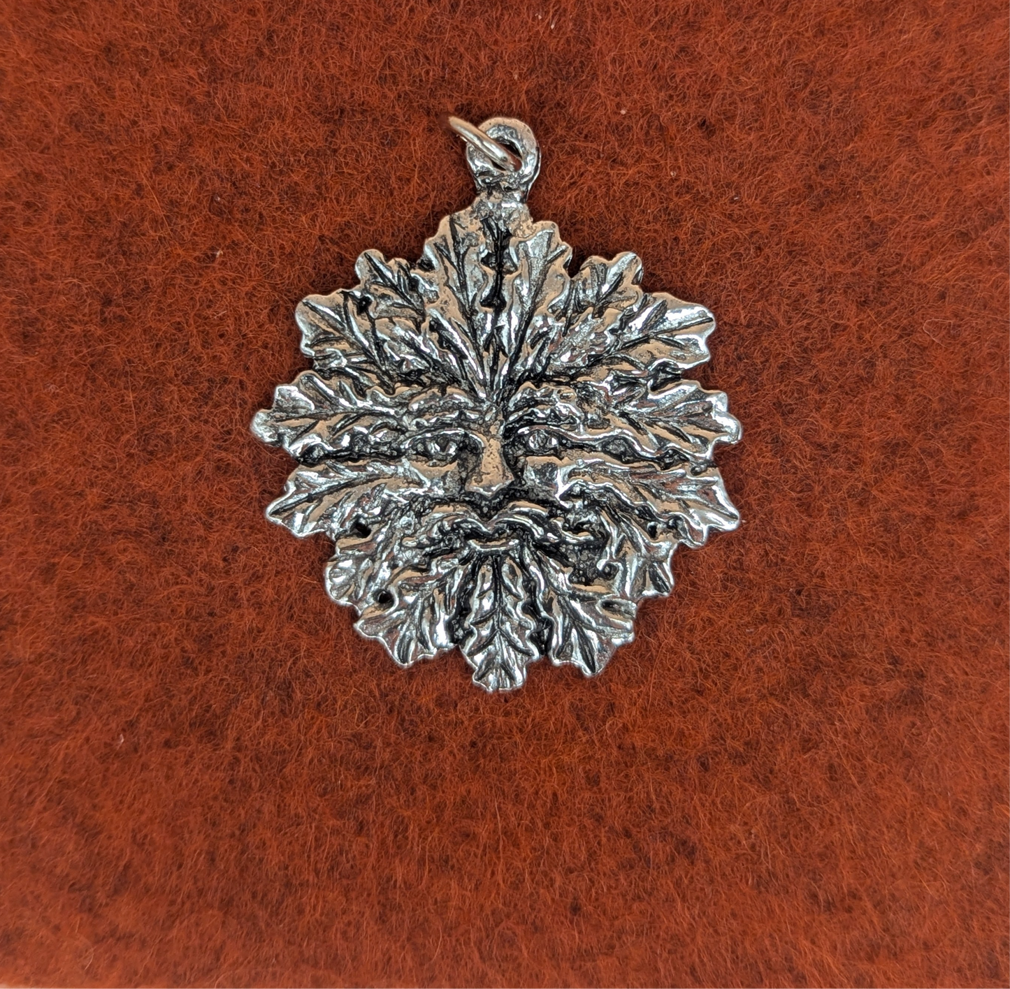 Pewter Green Man Charm