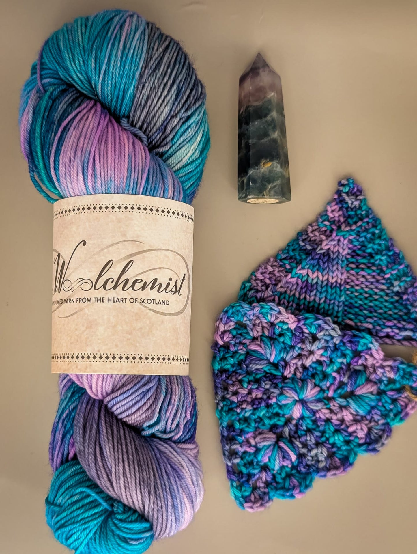'Flourite' - the Woolchemist Hand Dyed Yarn - 100g