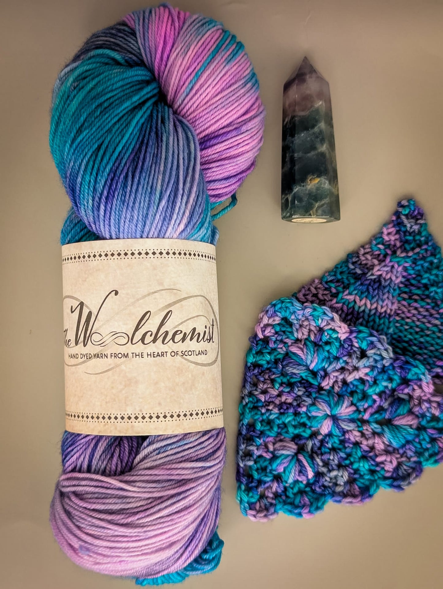 'Flourite' - the Woolchemist Hand Dyed Yarn - 100g
