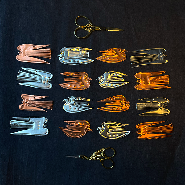 Mini Copper Bird Decoration by Freya Morgan