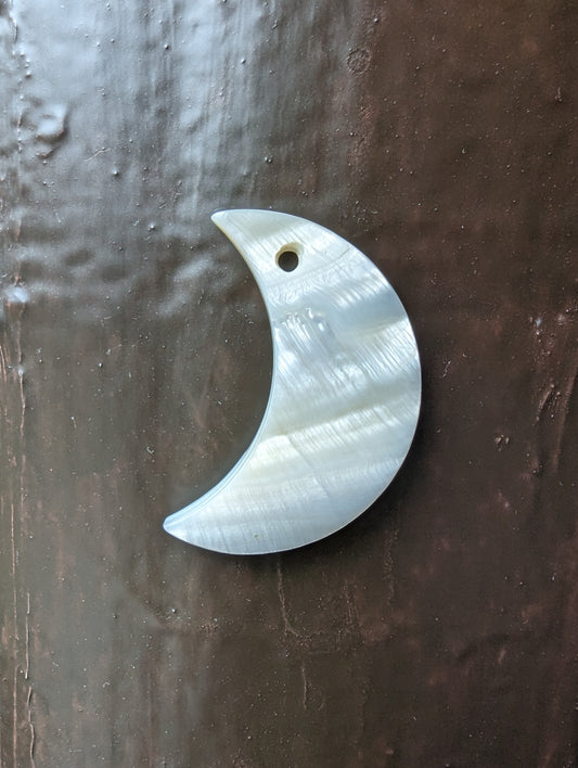 Shell moon pendant