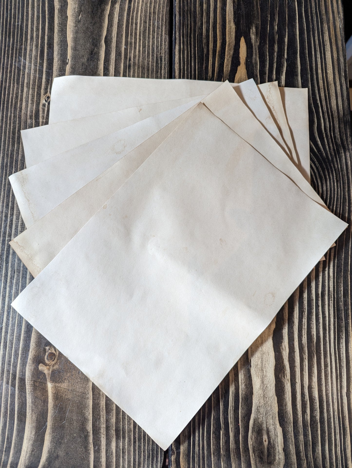 Tea-Stained Paper for Bookbinding
