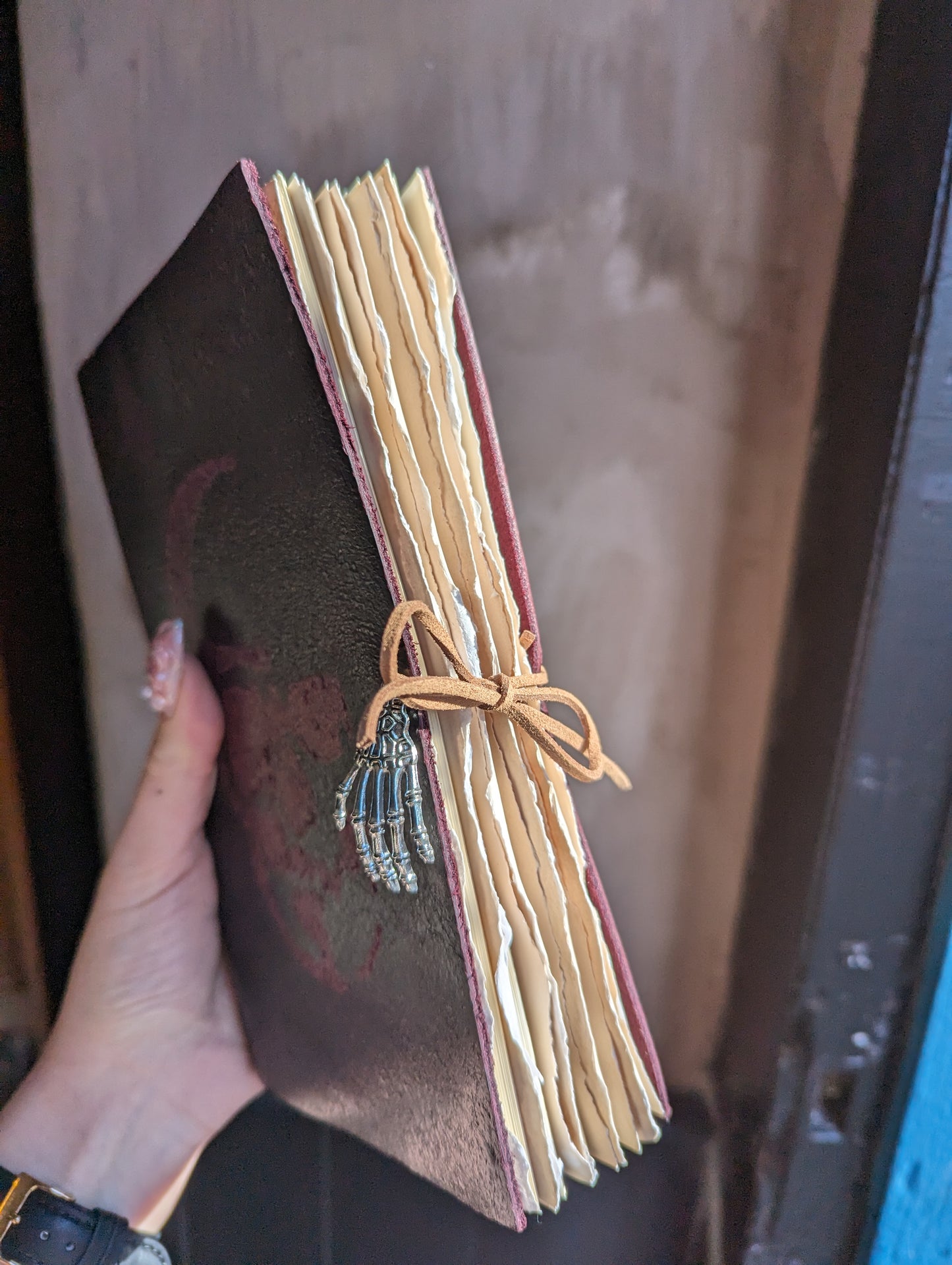Tea-Stained Paper for Bookbinding