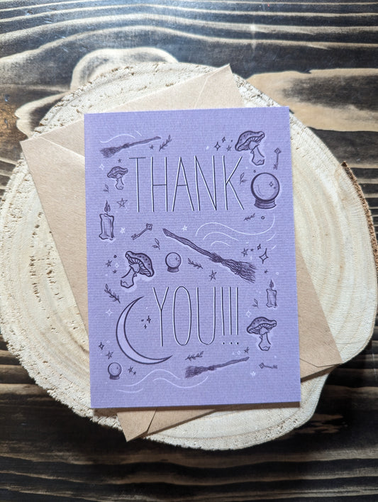 ‘Witchy Thank You’ Greeting Card