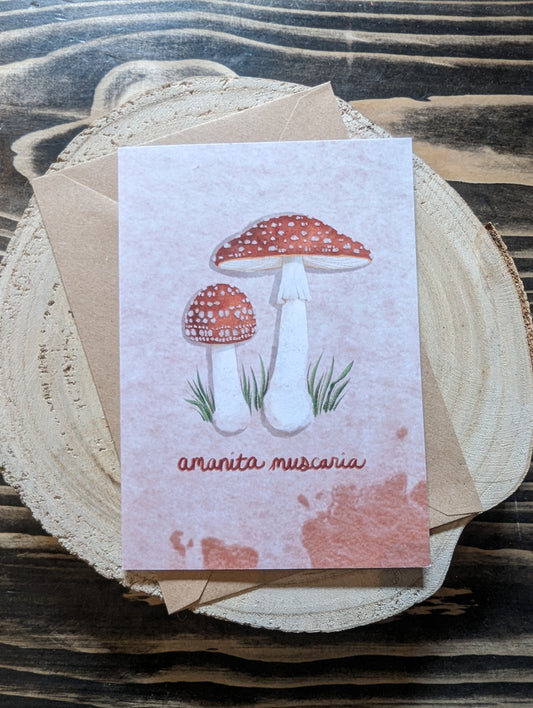 ‘Amanita Muscaria’ Greeting Card