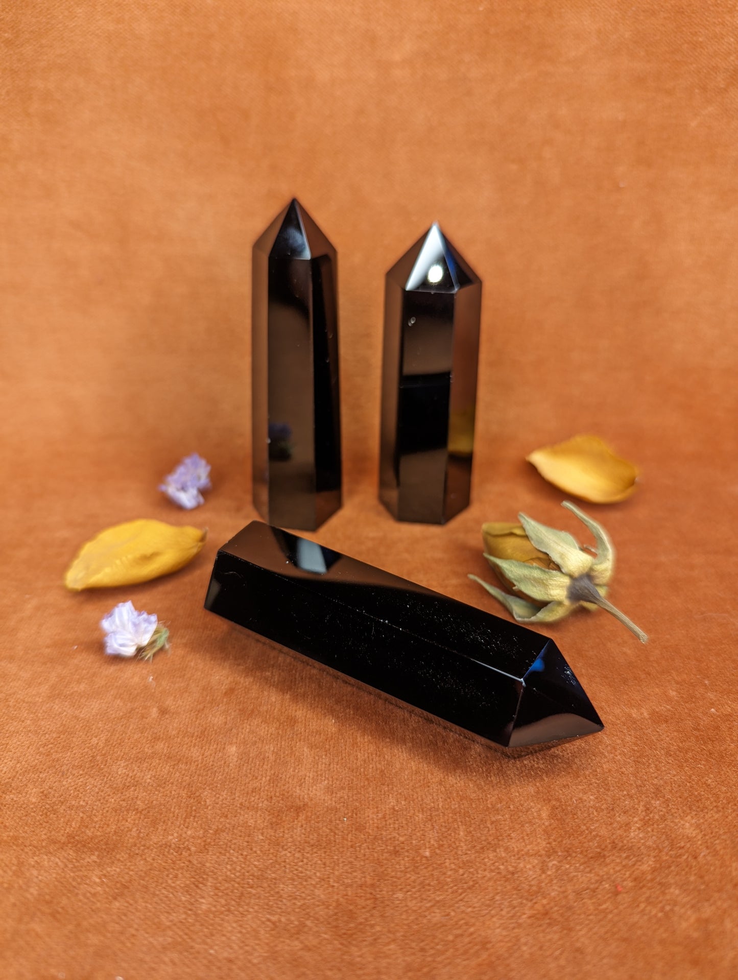 Obsidian Standing Crystal Point