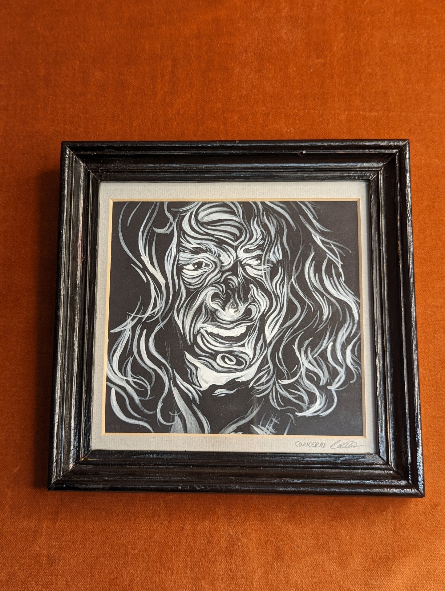 'Concern' Ink Drawing by Lydia Carter