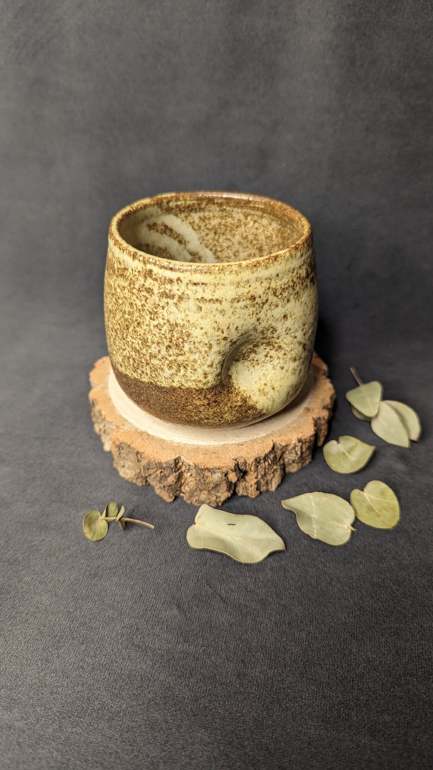 Wood fired grog and toasted dimple mug by Maria Poyato