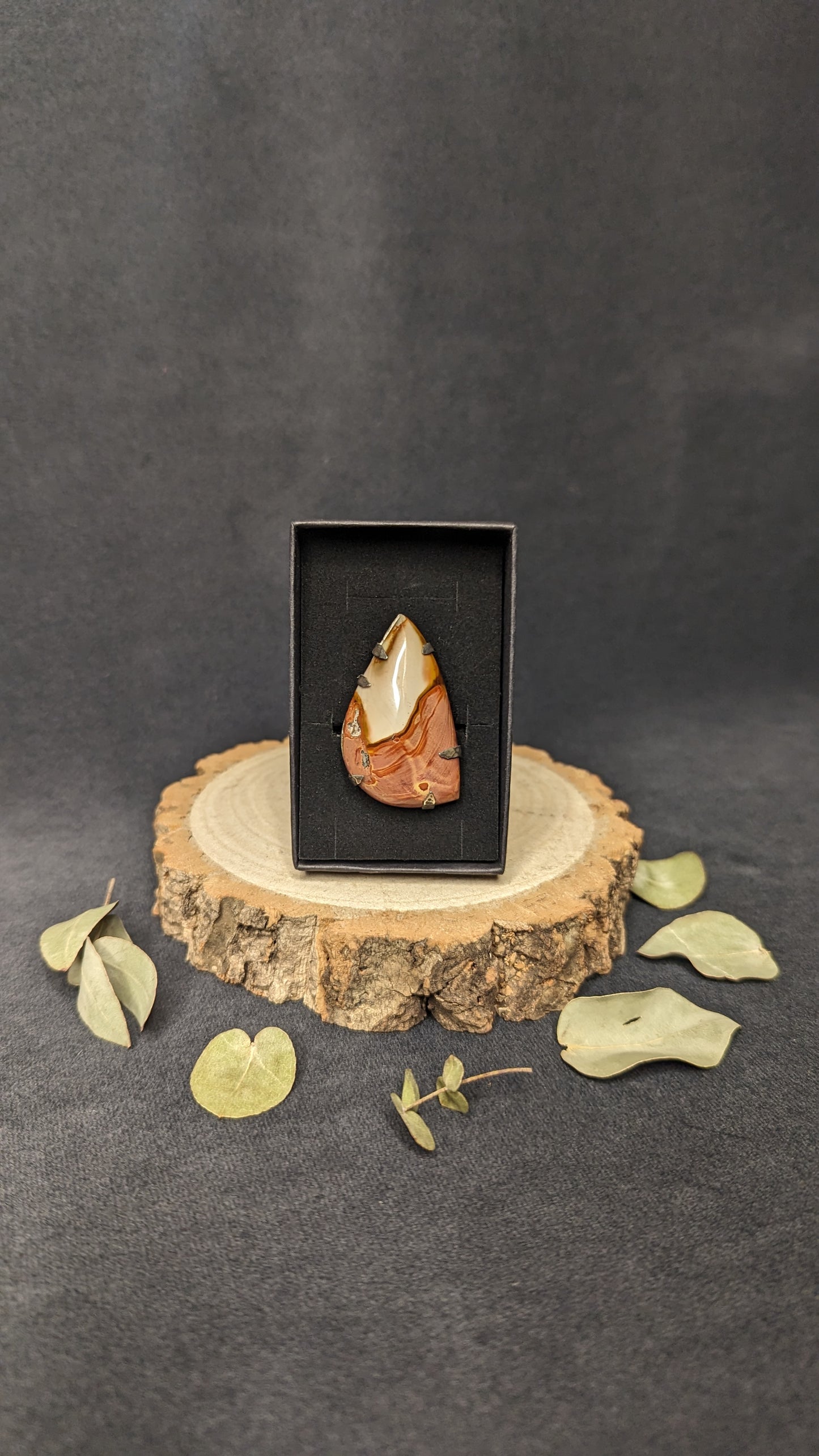 Large Statement Stone Ring in Silver by Dust Deigns