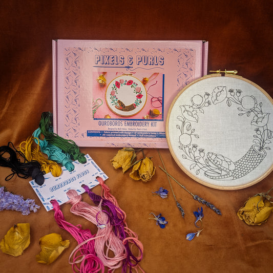 Ouroboros Embroidery Kit