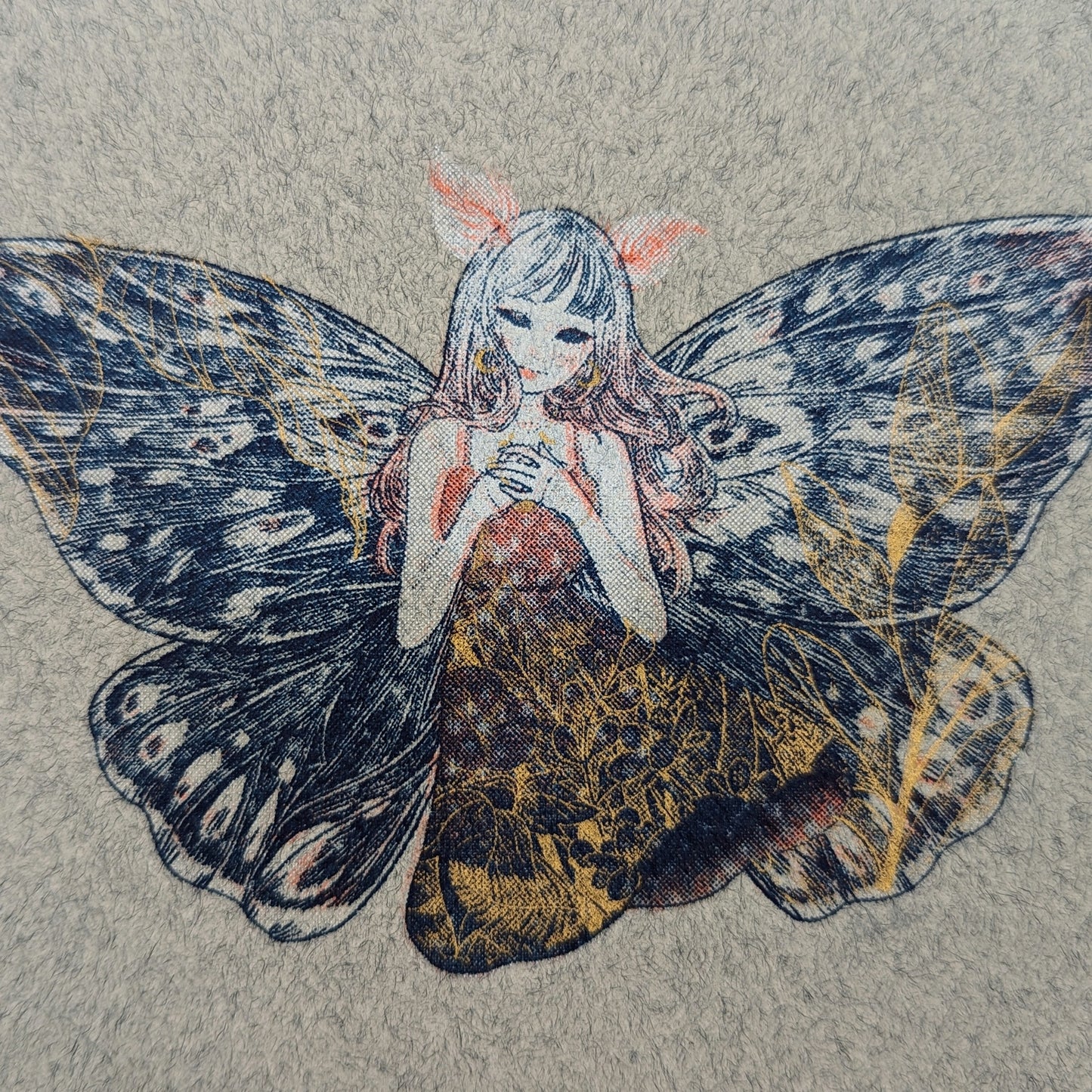 "Moth Girl" Postcard by Kalin Lin