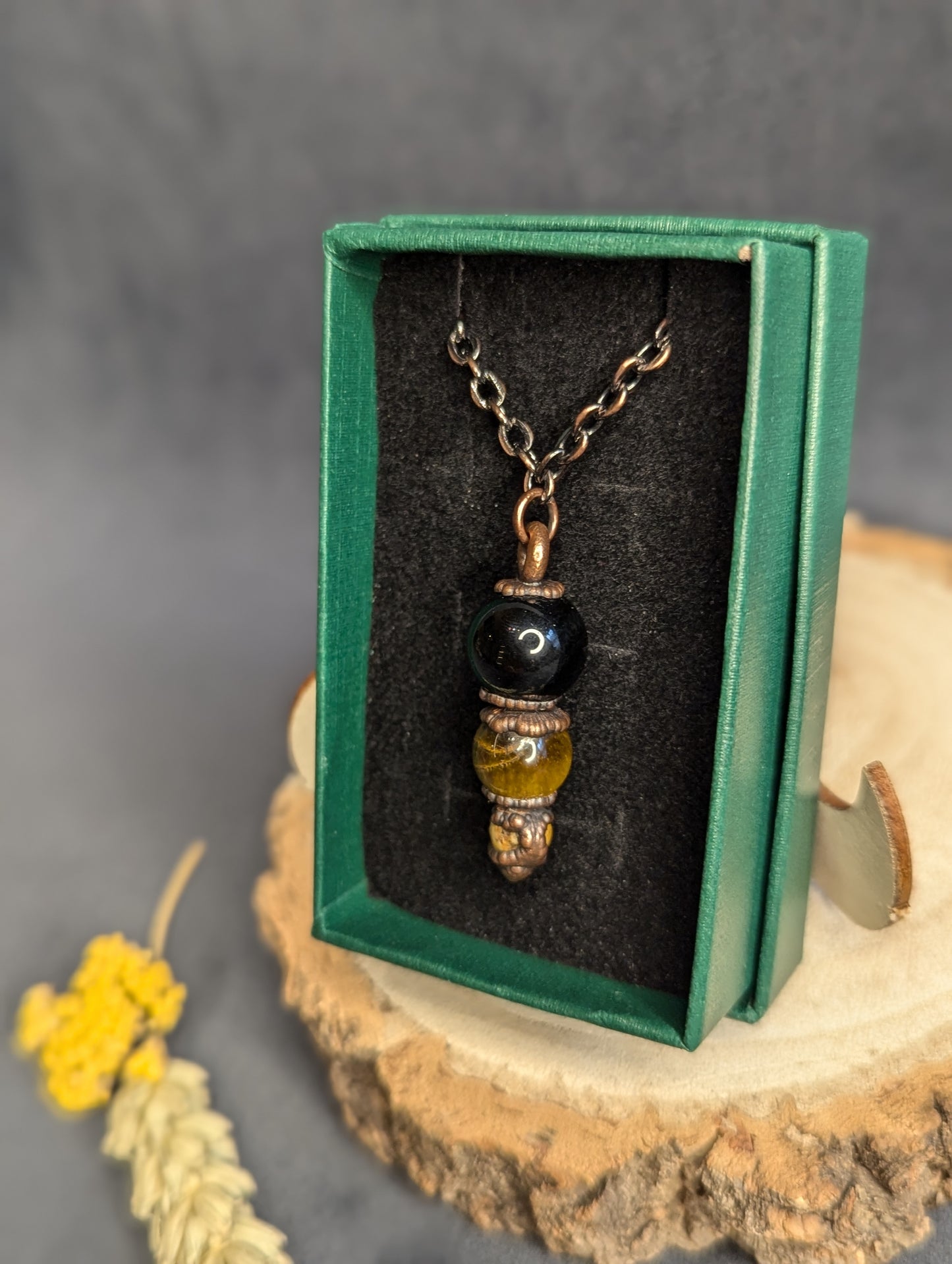Autumn “Season of Harvest” - 3 Crystal Pendant