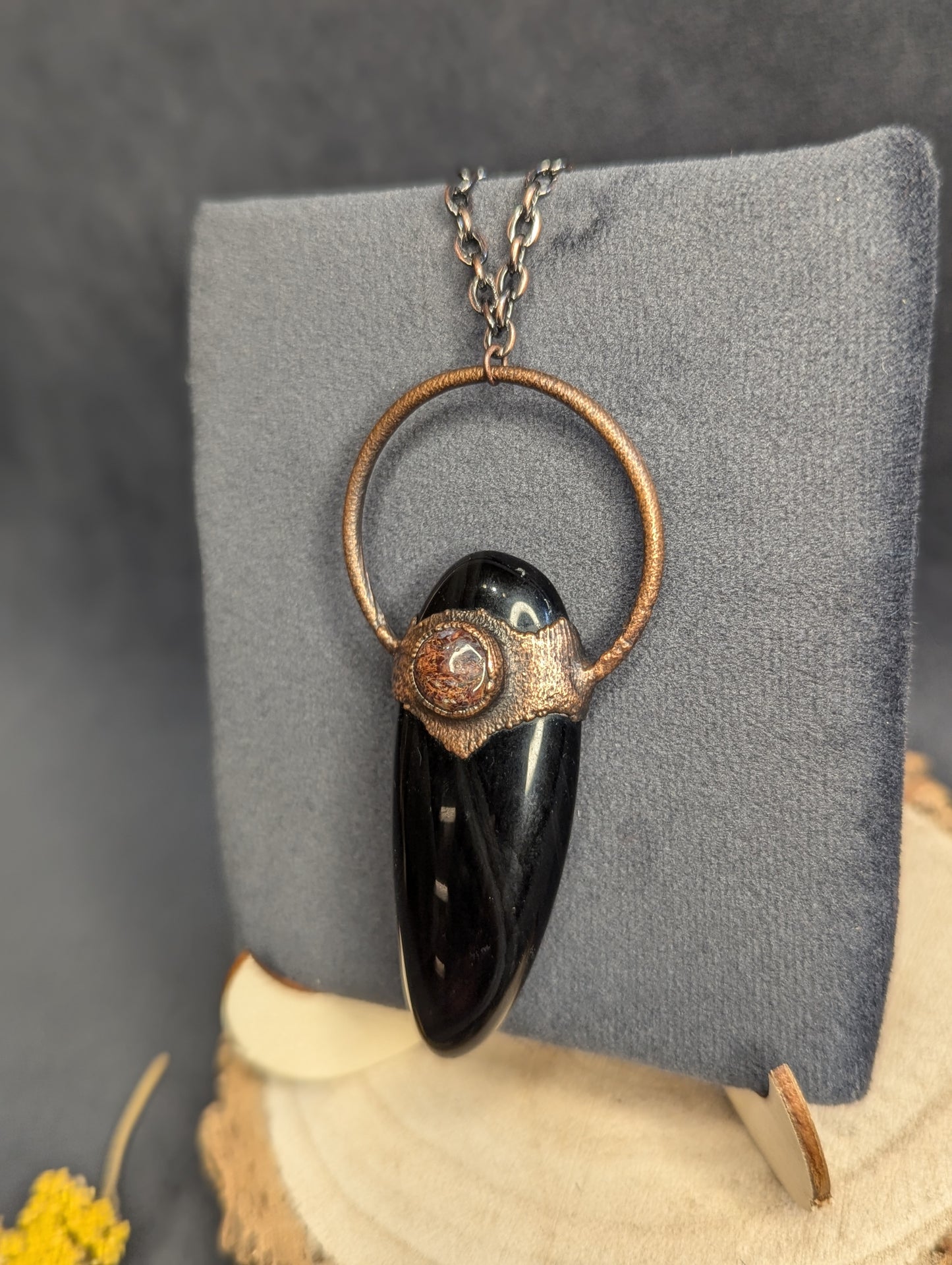 Kali “Empowerment to Change” - Obsidian and Red Pietersite Pendant