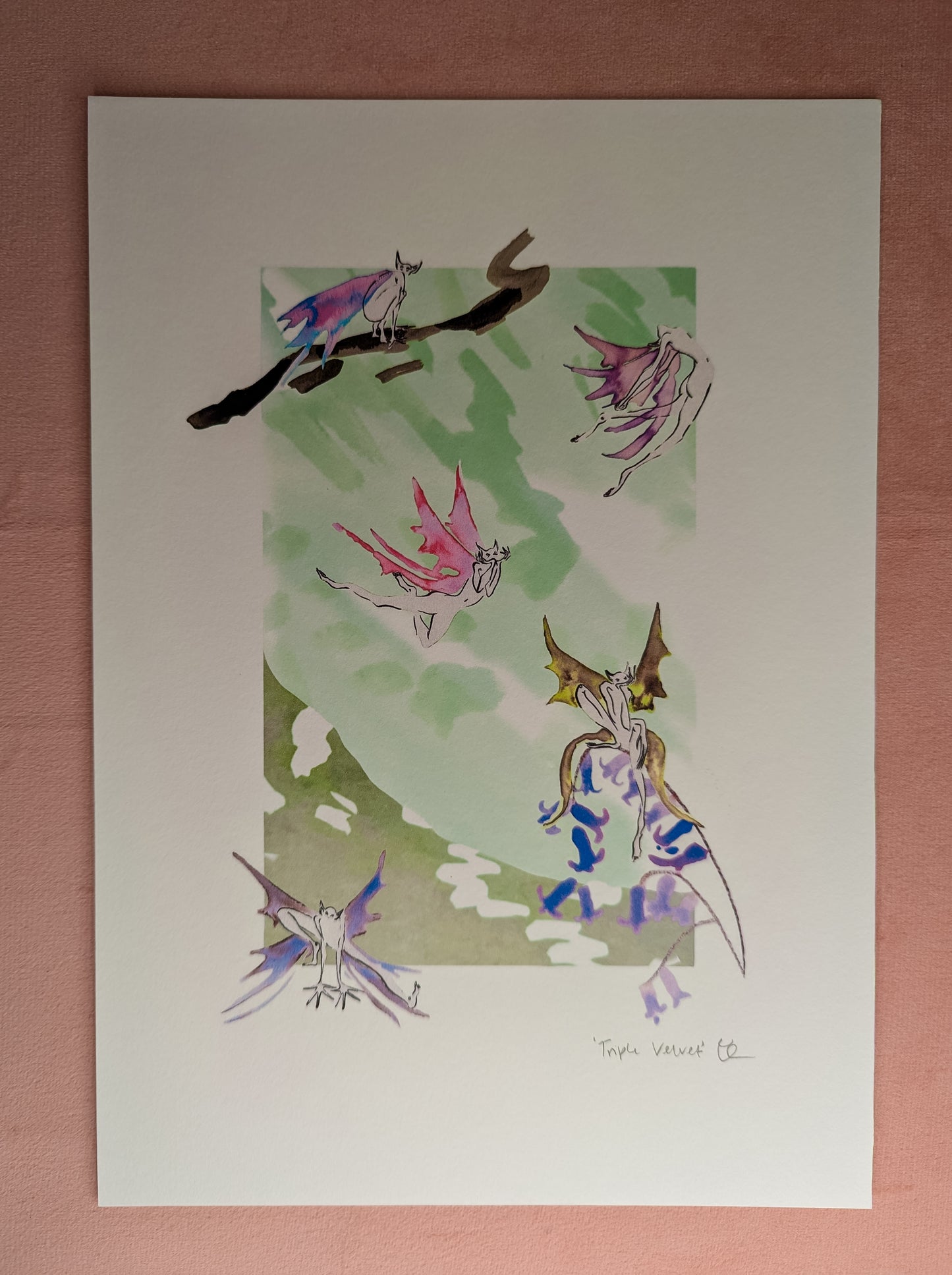 “Triple Velvet’ print by Beth Longmore