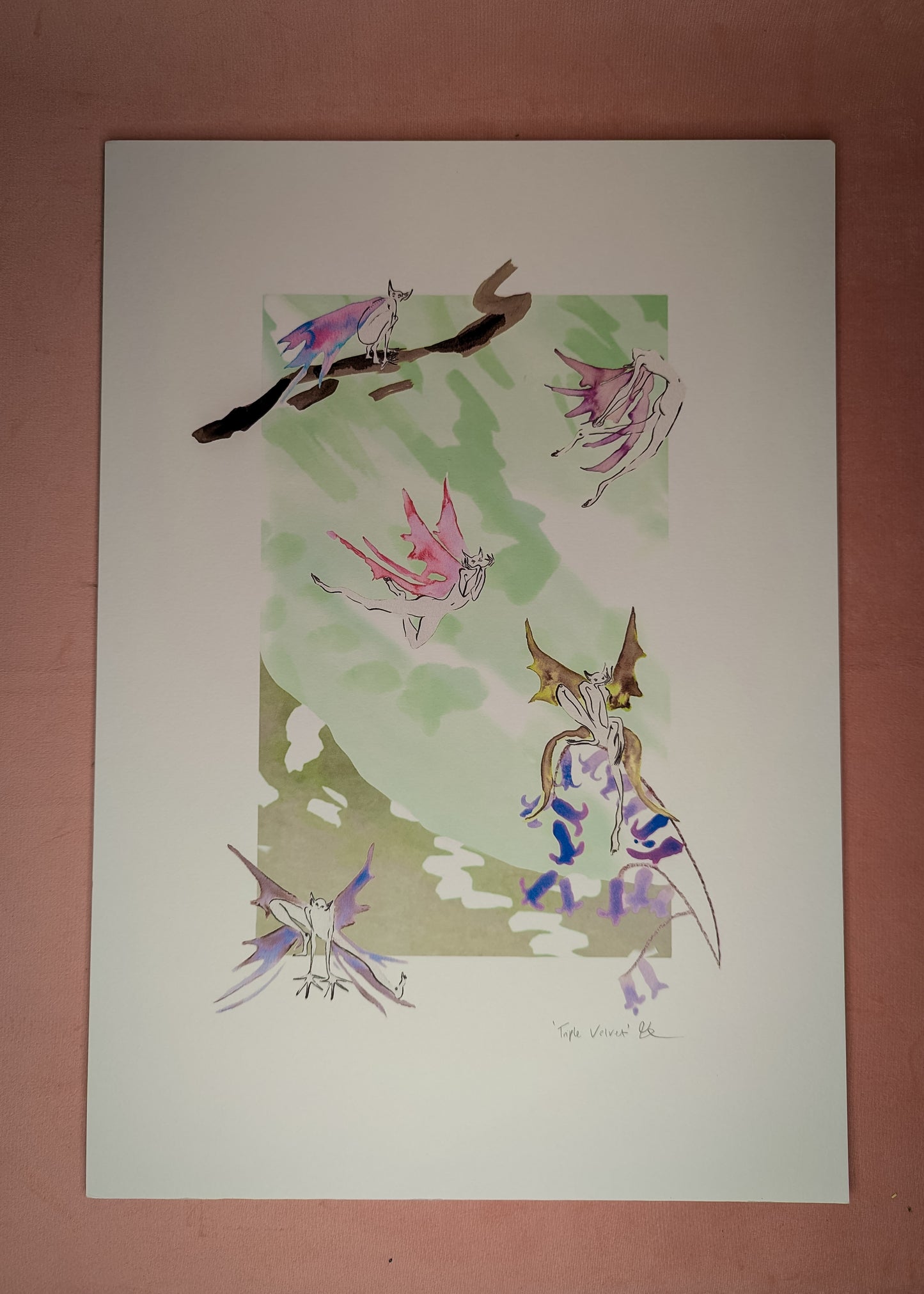 “Triple Velvet’ print by Beth Longmore