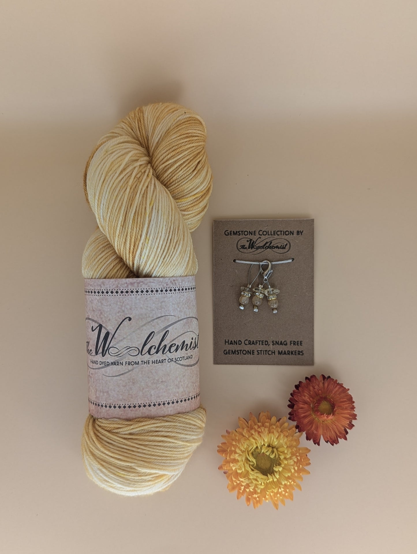 'Citrine' - The Woolchemist Hand Dyed Yarn - 100g
