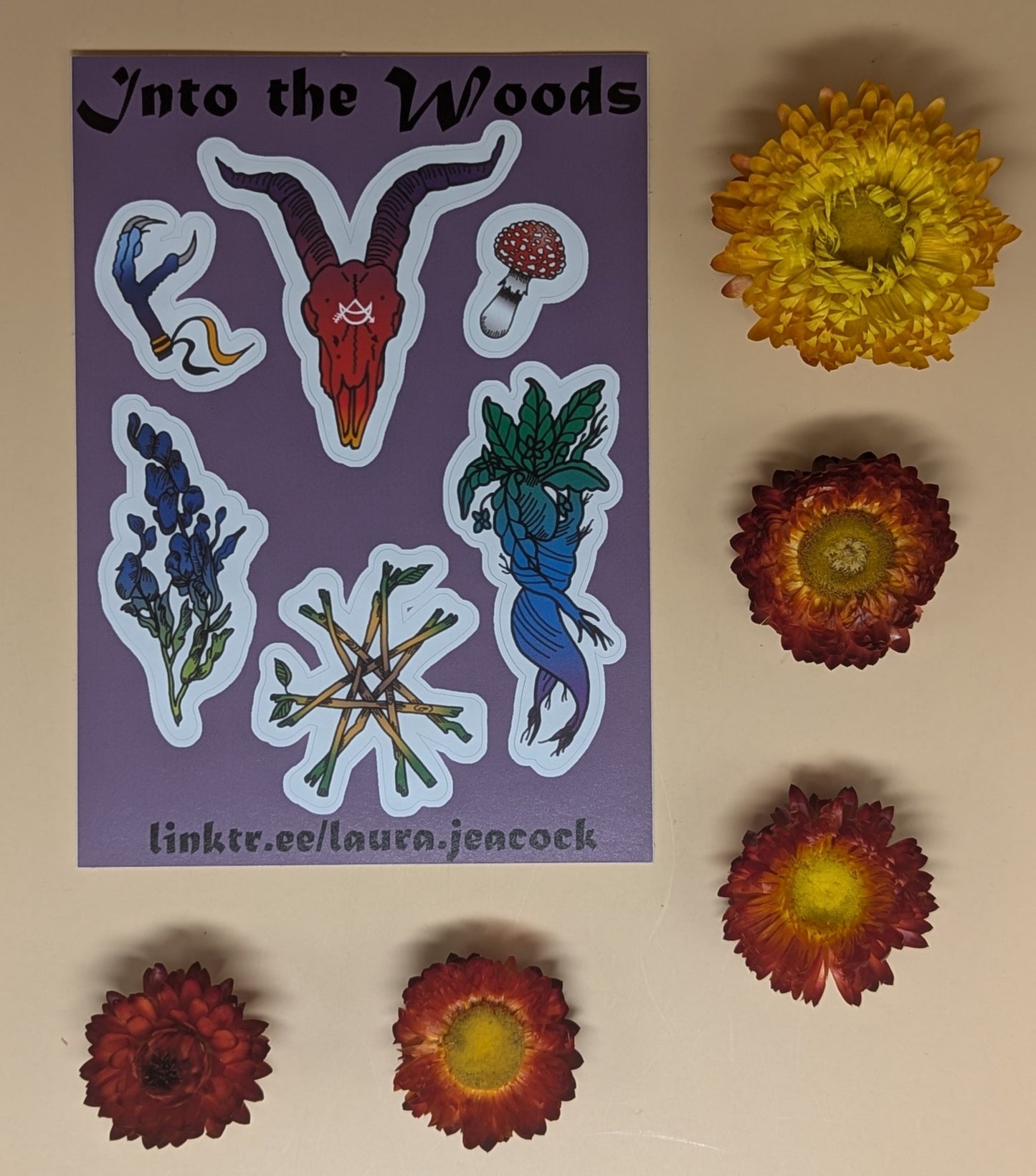 'Into the Woods' Sticker Sheet by Laura Jeacock