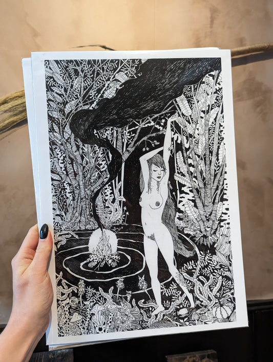 "Witch" Print by Theo Cleary