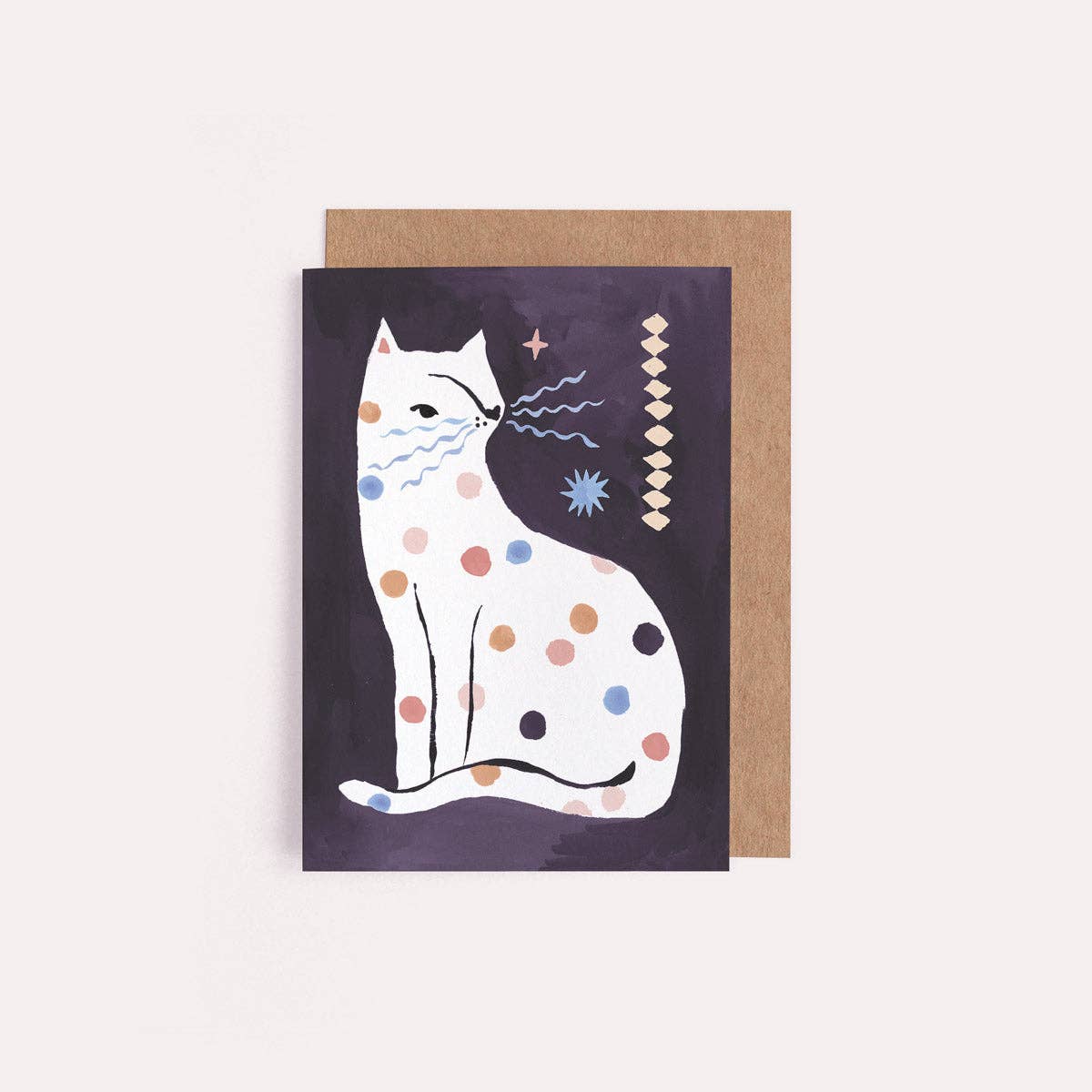 Dotty Cat Mini Card | Blank Card | Mini Greeting Cards