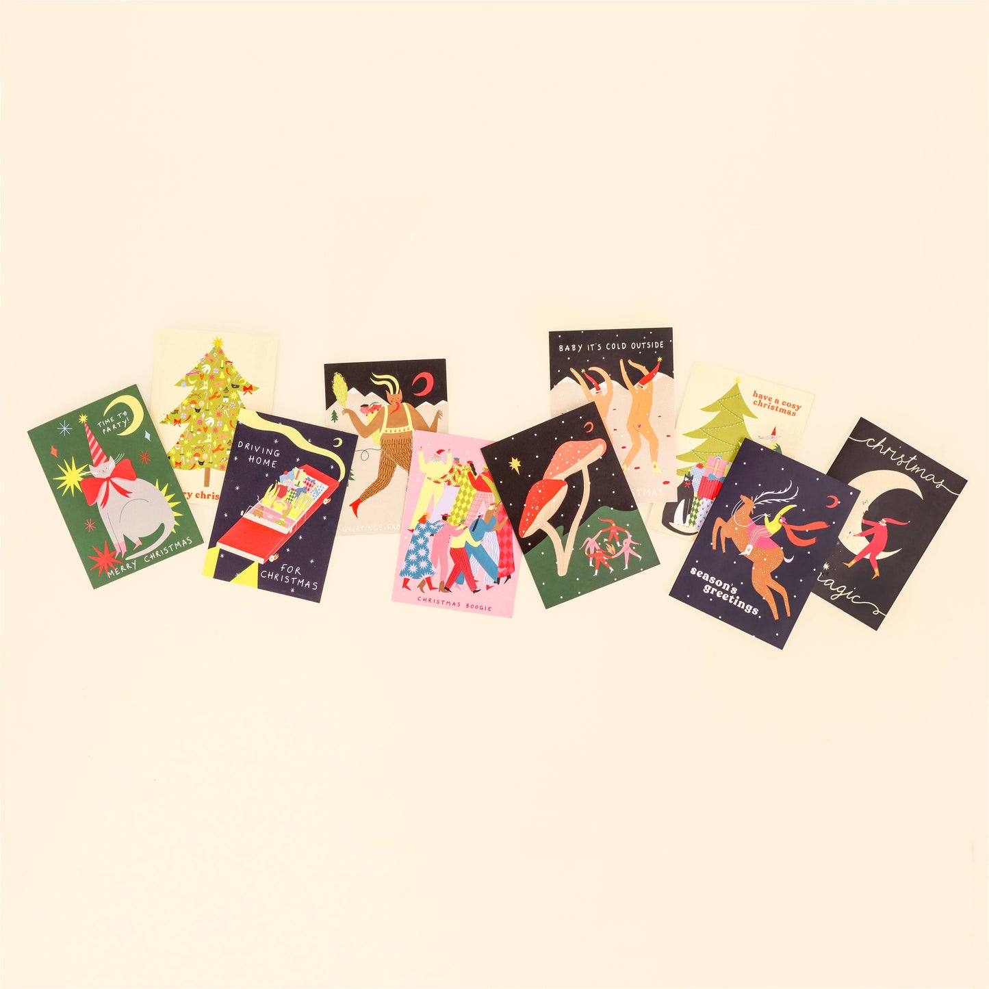 Greetings From Krampus Christmas Card | Folky Card | Unique