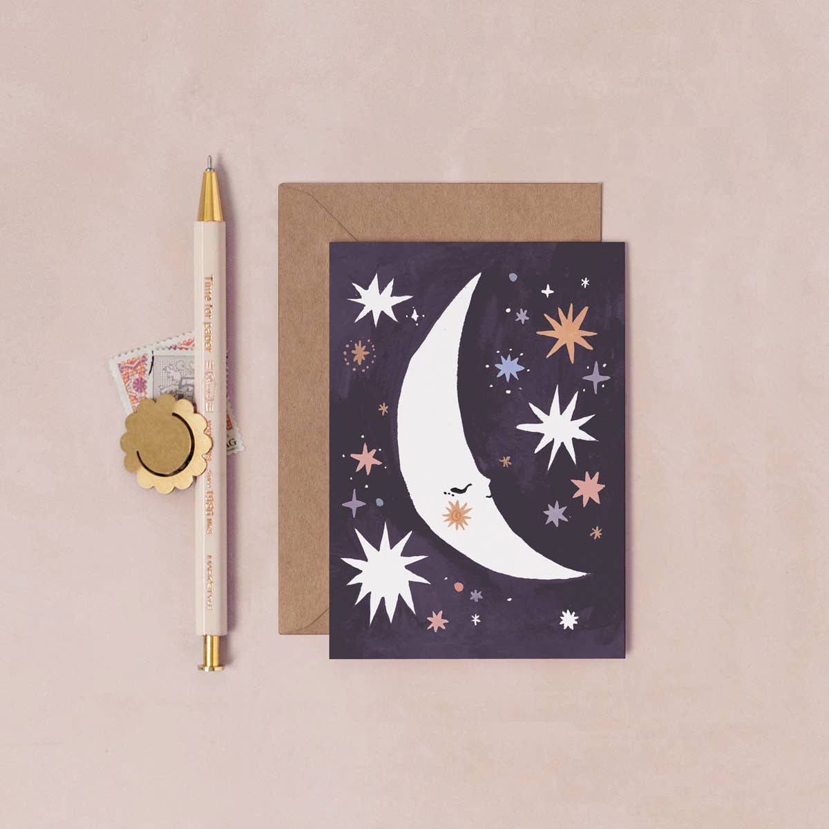 Sleeping Moon Mini Cards | Blank Cards | Mini Greeting Cards