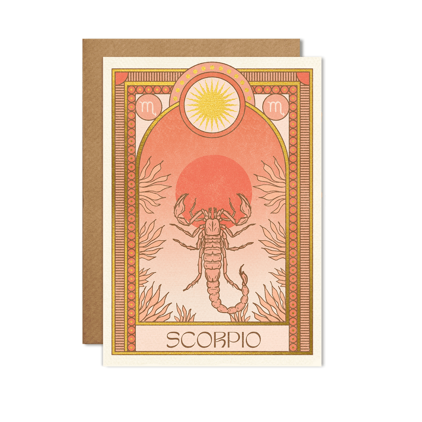 Scorpio Zodiac Card