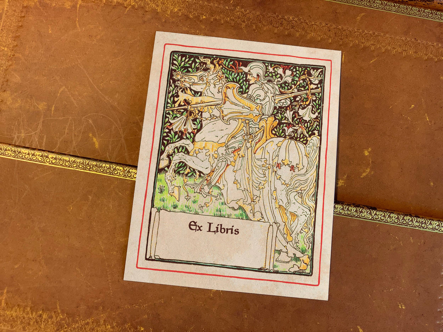 Flower Knight Fantasy Bookplate
