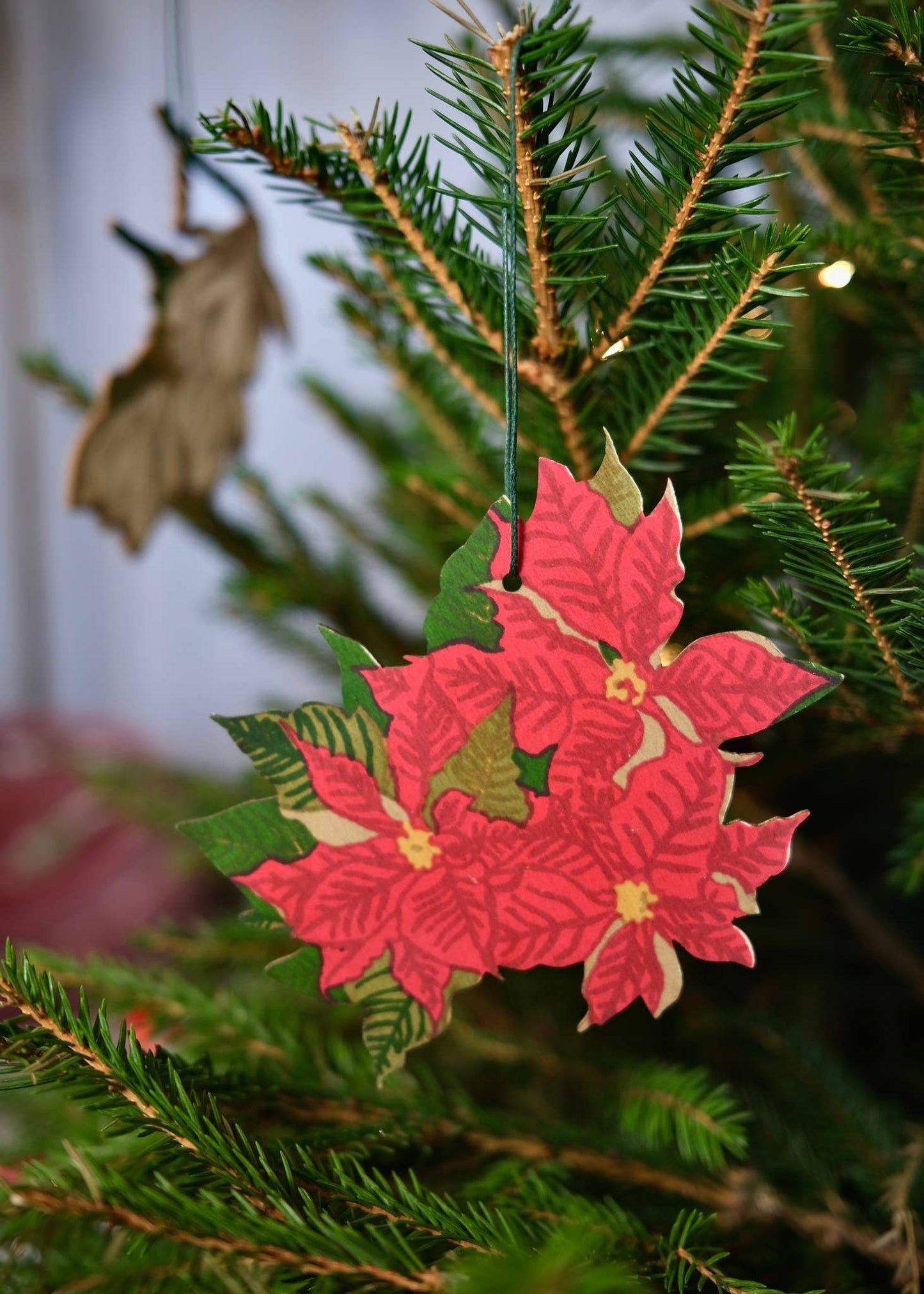 Festive Foliage Wooden Ornaments by East End Press