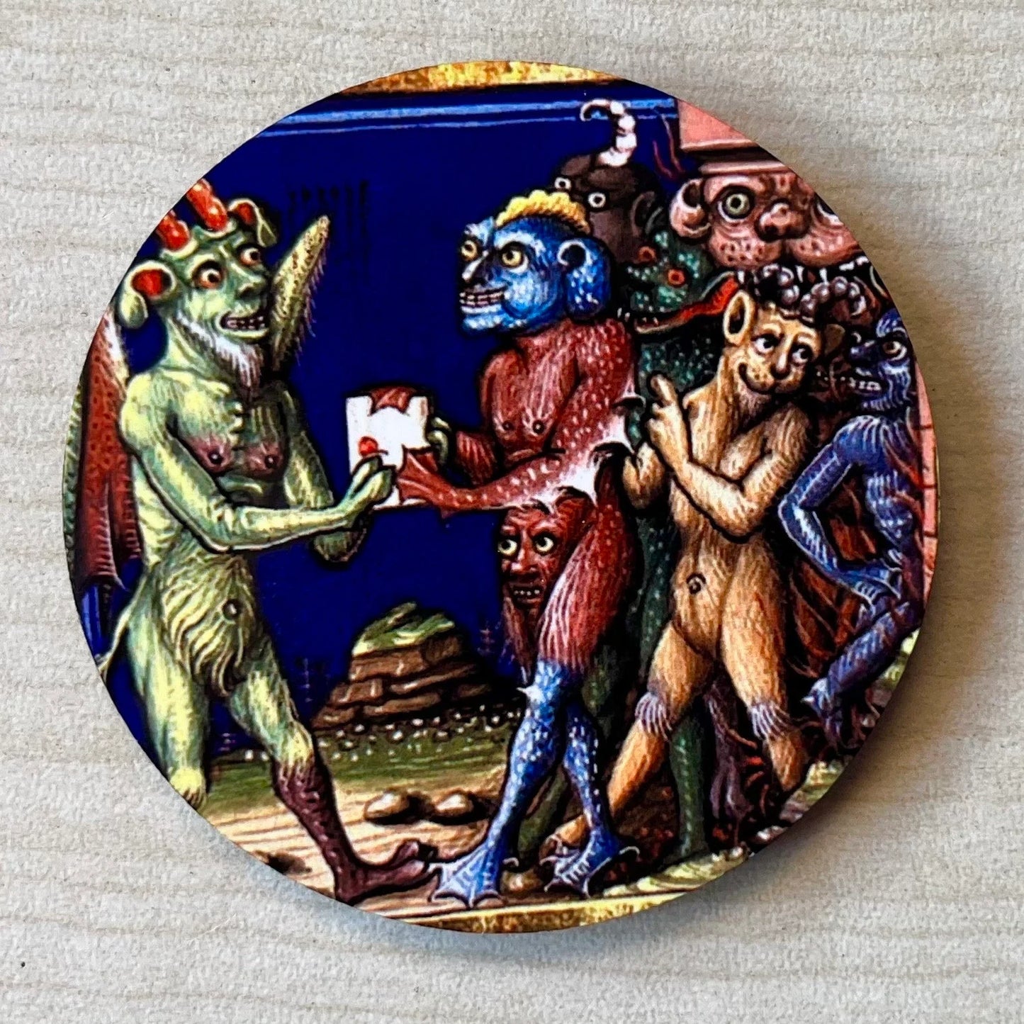 'Demons Delivering a Message' Fridge Magnet