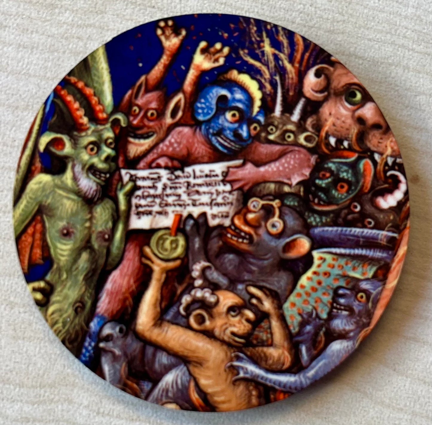 'Demons Reading' Fridge Magnet