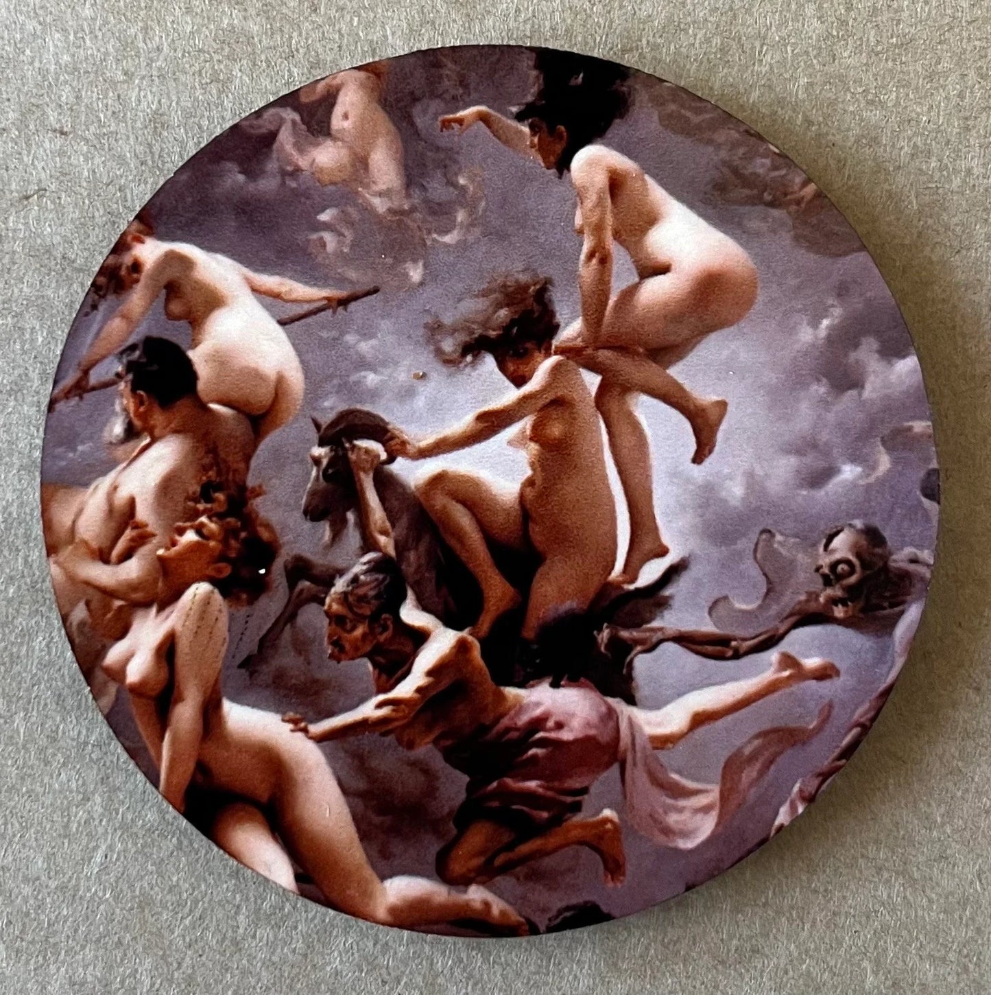 'Witches Going to Their Sabbath' Fridge Magnet