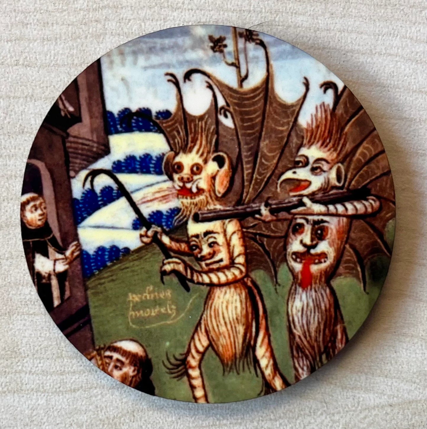 'Demons With Weapons' Fridge Magnet
