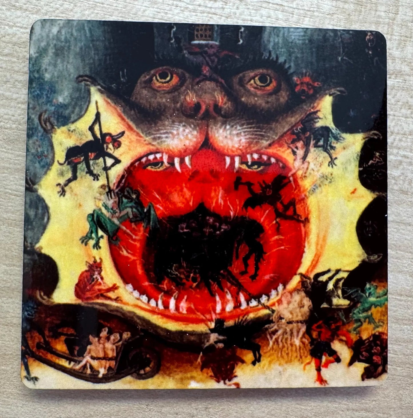 'Medieval Open Hellmouth' Fridge Magnet