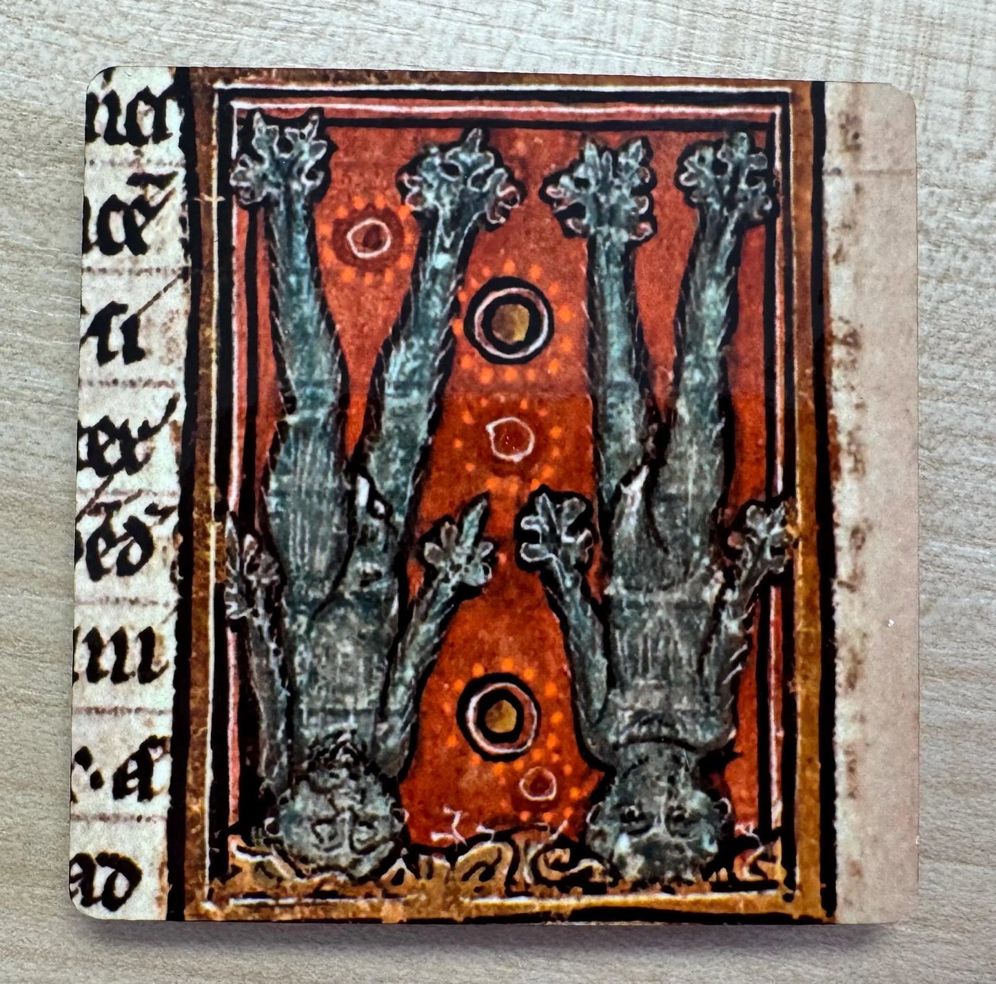 'Upside-down Medieval Mandrakes' Fridge Magnet