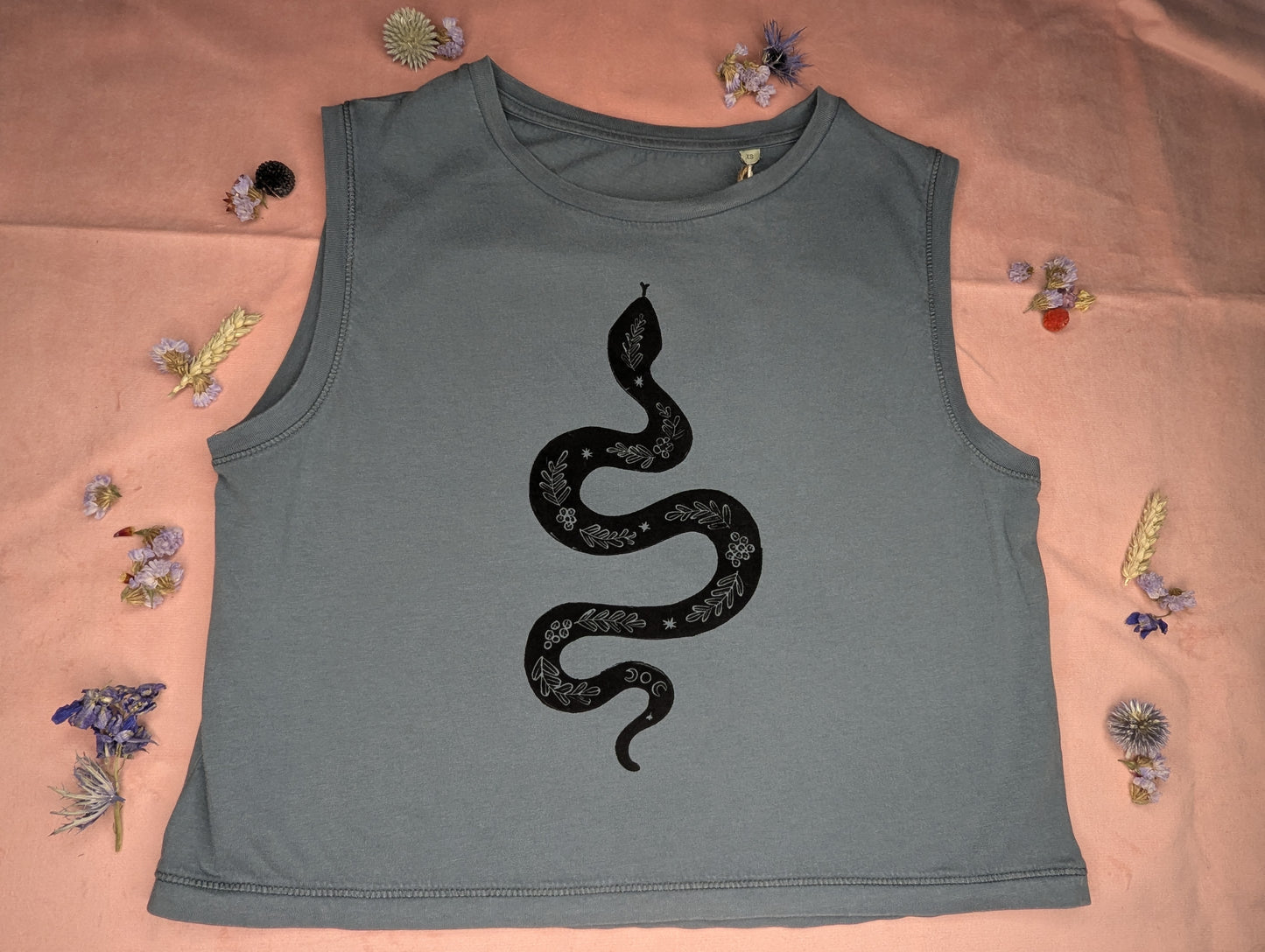 Sleeveless Snake Top