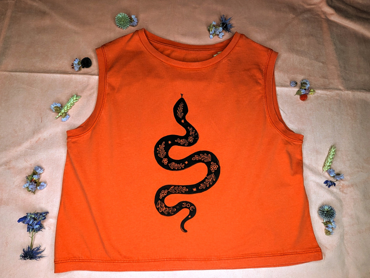 Sleeveless Snake Top