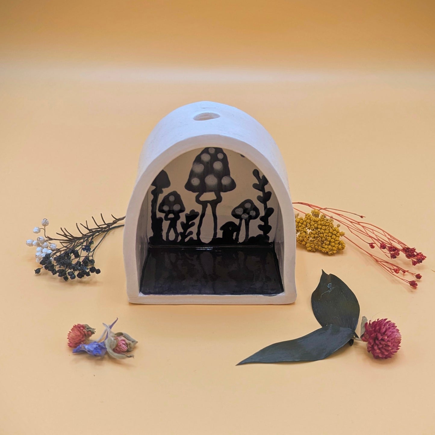 'Mushroom Voto' Ceramic Shelf by Ciara Veronica Dunne
